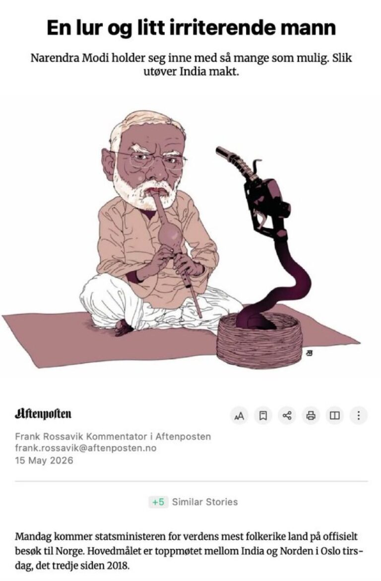 Diplomatic Spat In Oslo Over Press Freedom Clouds Modi’s Europe Tour