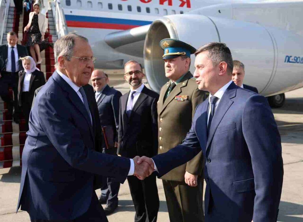 Sergey Lavrov Arrives in Tehran